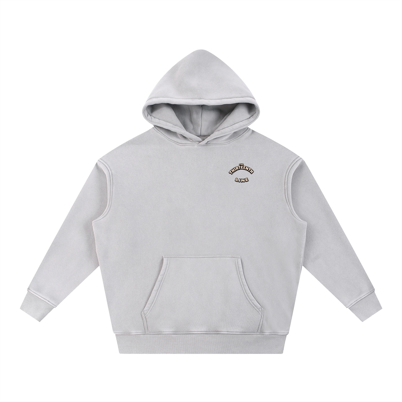 “BOTTLE BRAIN” Snow Wash Fleece Oversize Hoodie - Image 3