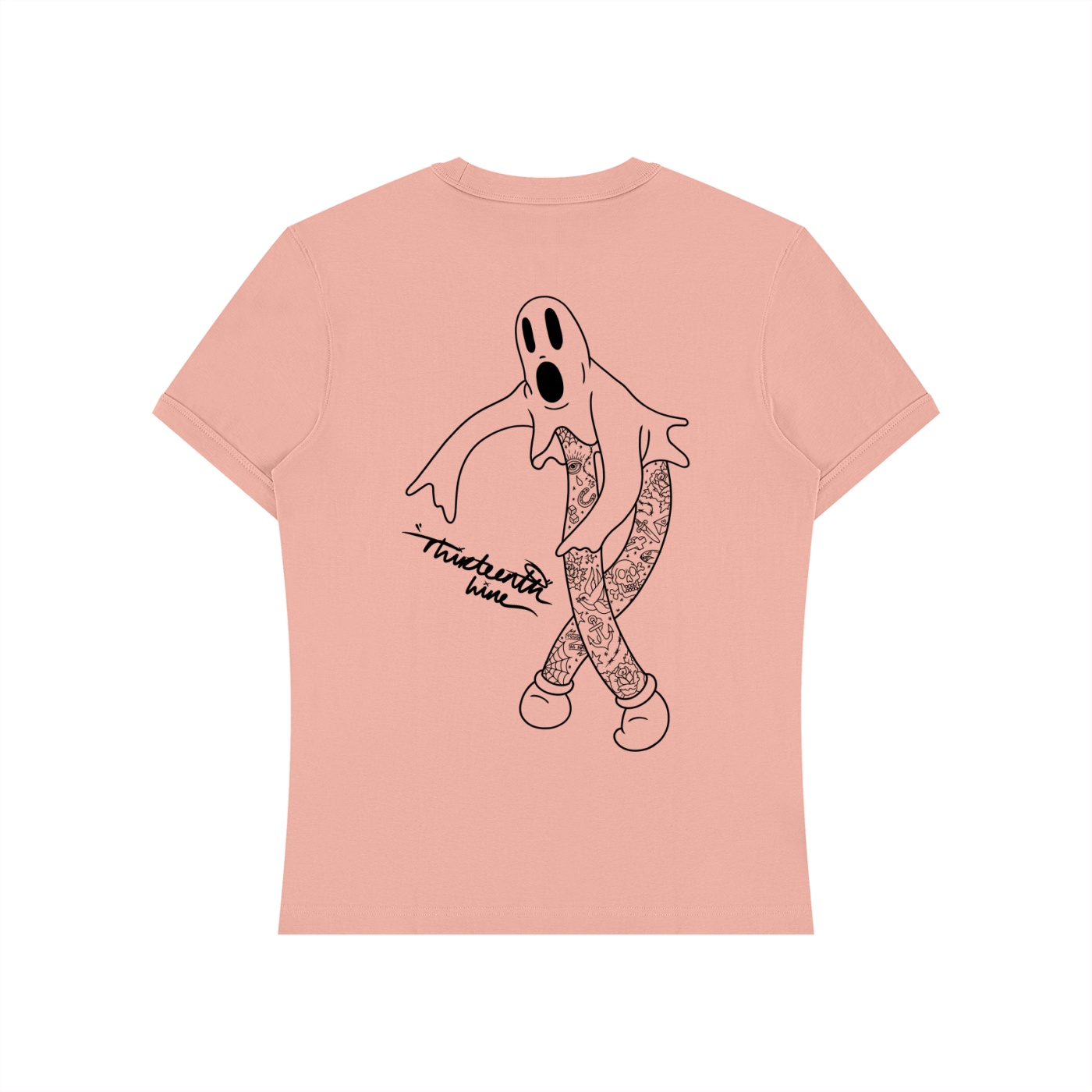 “GHOST” Unisex Heavyweight Slim Fit T-Shirt - Image 8