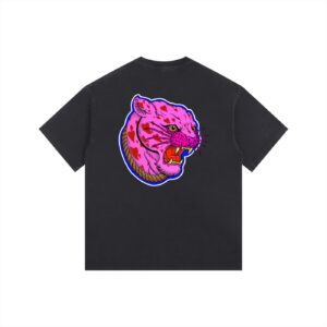 ”PINK PANTHER” Vintage Washed Oversized Cotton T-Shirt