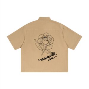 ”BLOOM” Unisex Boxy Heavyweight Short Sleeve Shirt