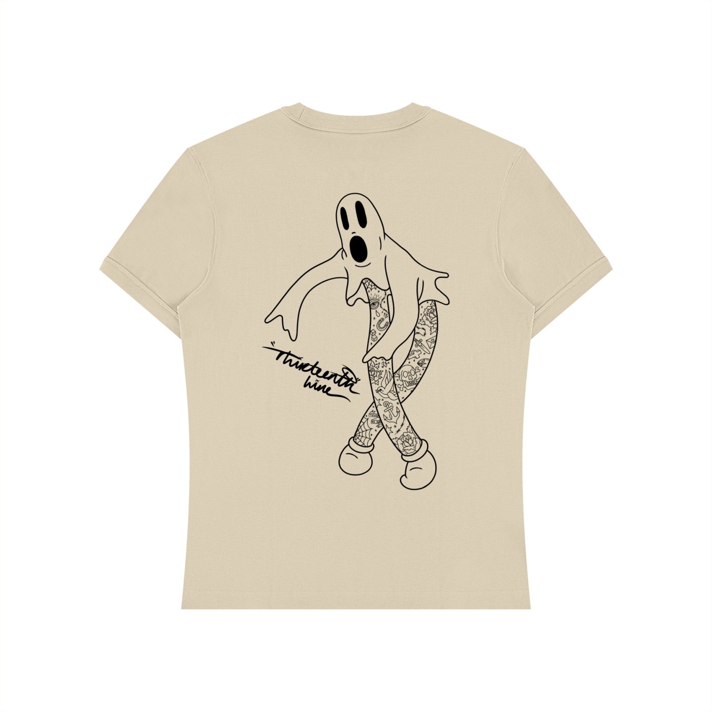 “GHOST” Unisex Heavyweight Slim Fit T-Shirt - Image 4