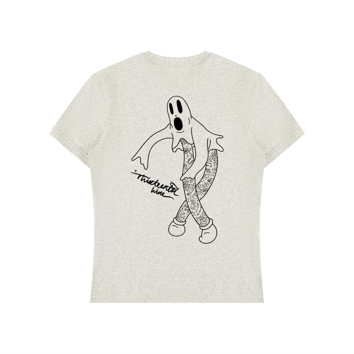 “GHOST” Unisex Heavyweight Slim Fit T-Shirt - Image 6
