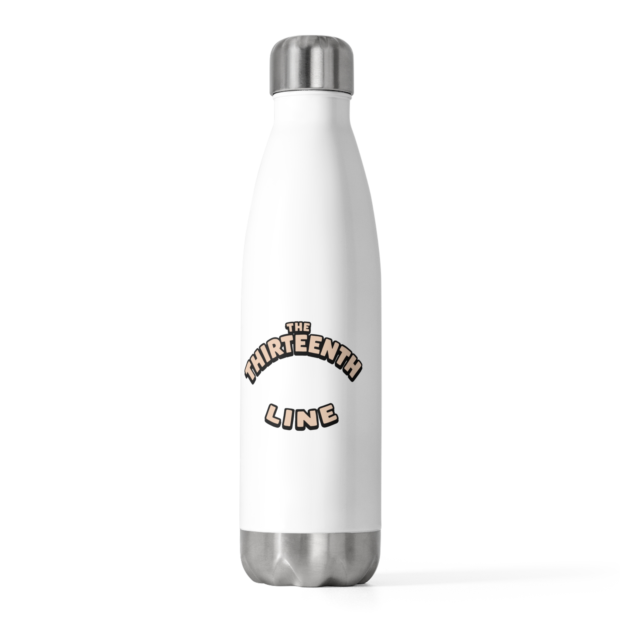 “BOTTLE BRAIN” 20oz Insulated Bottle — 'The Thirteenth Line' Retro Skate Water Bottle - Image 2