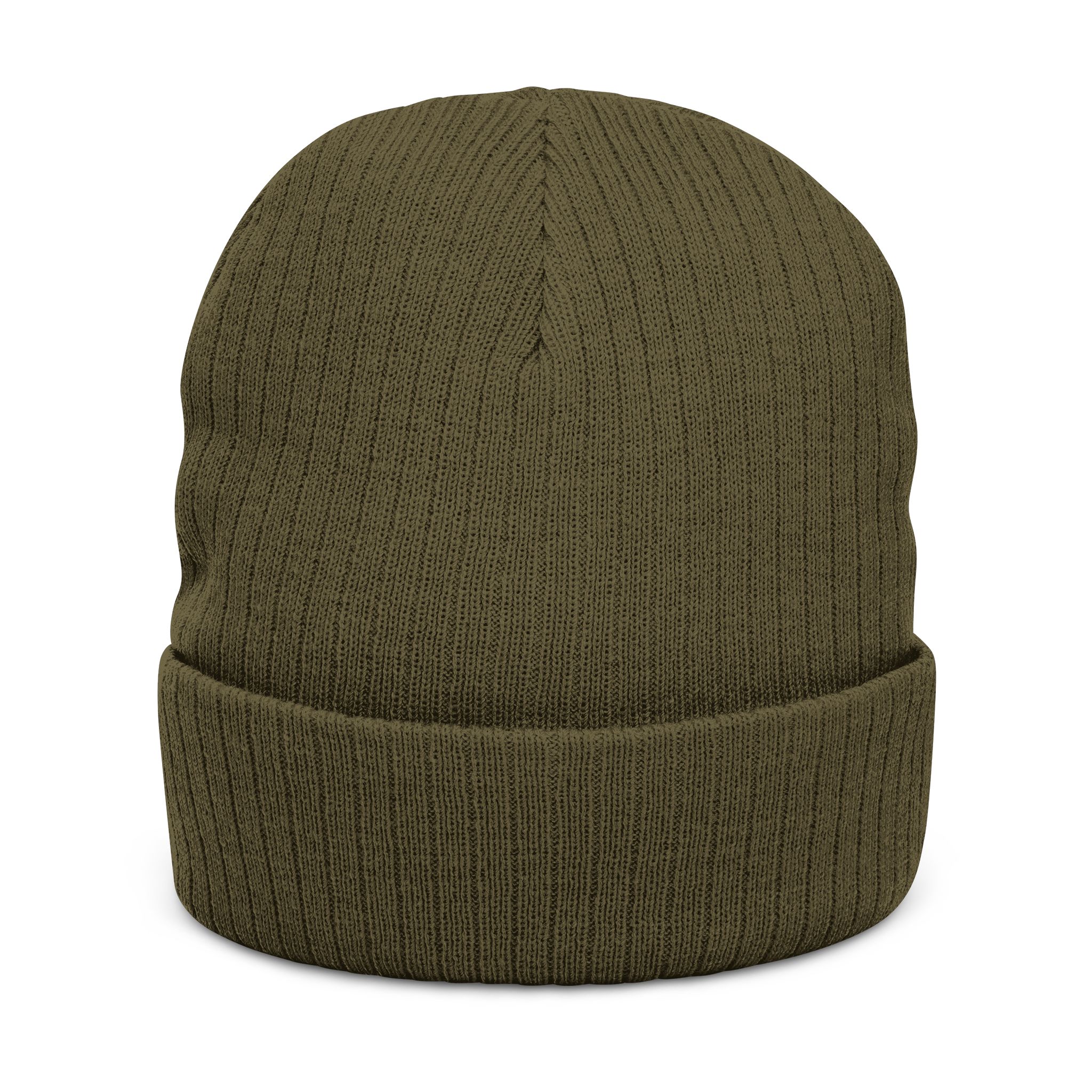 “Hand written”Embroidered Ribbed Knit Beanie — Cozy Winter Cuffed Hat - Image 12