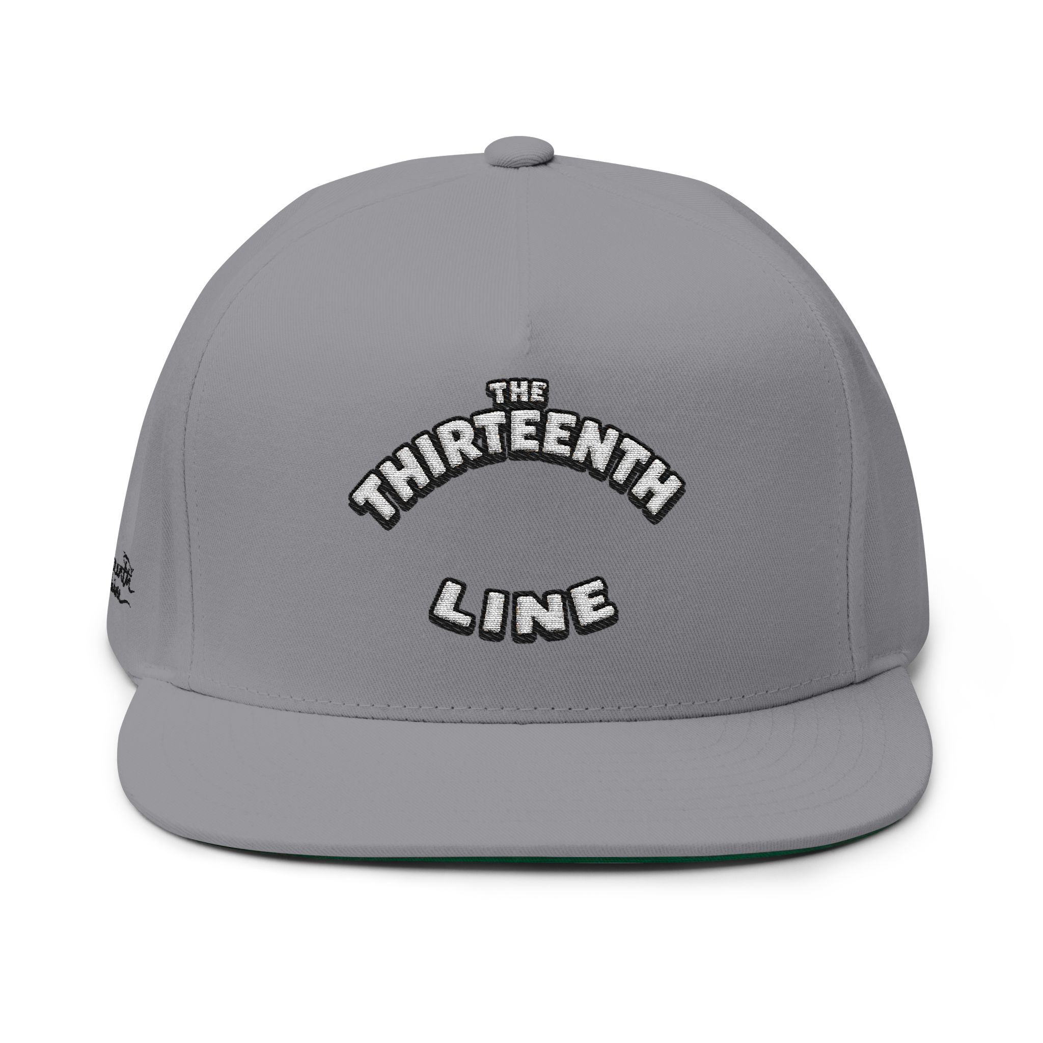 “HAPPY BRAIN” The Thirteenth Line Embroidered Flat Bill Cap - Image 9