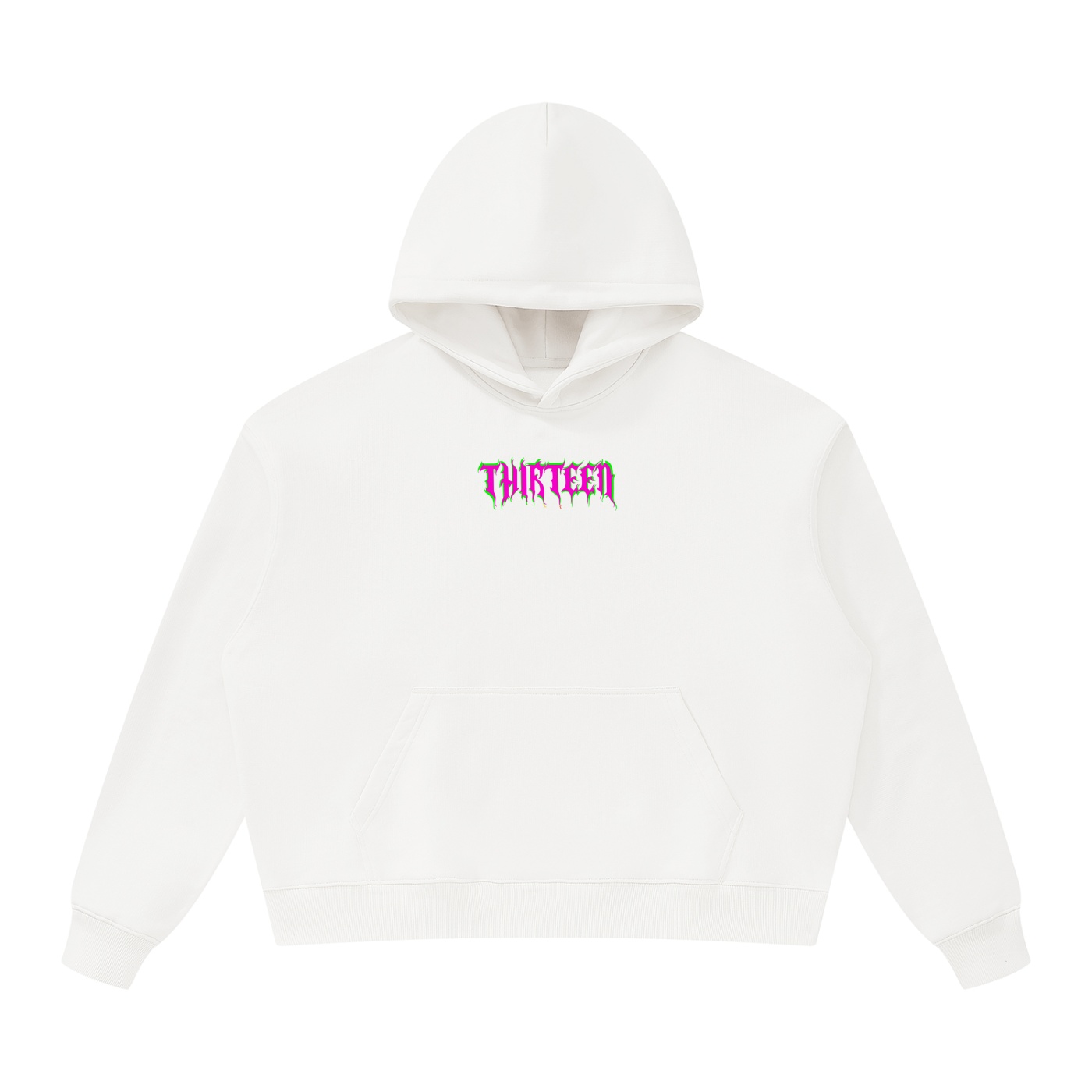 “PINK BLOCK” Unisex Oversized Heavyweight Hoodie - Image 9