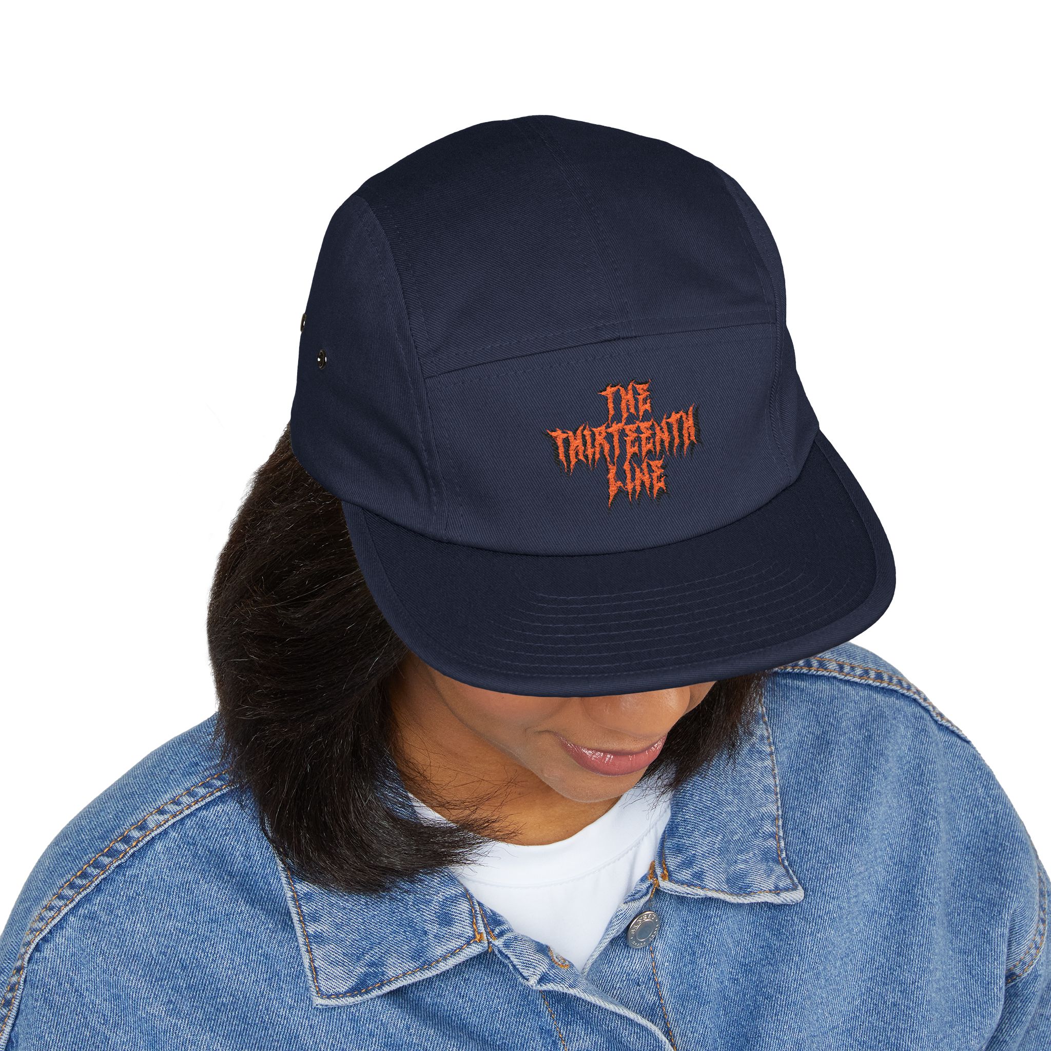 “13” Embroidered 'The Harbinger' 5-Panel Cap — Khaki Streetwear Hat - Image 13