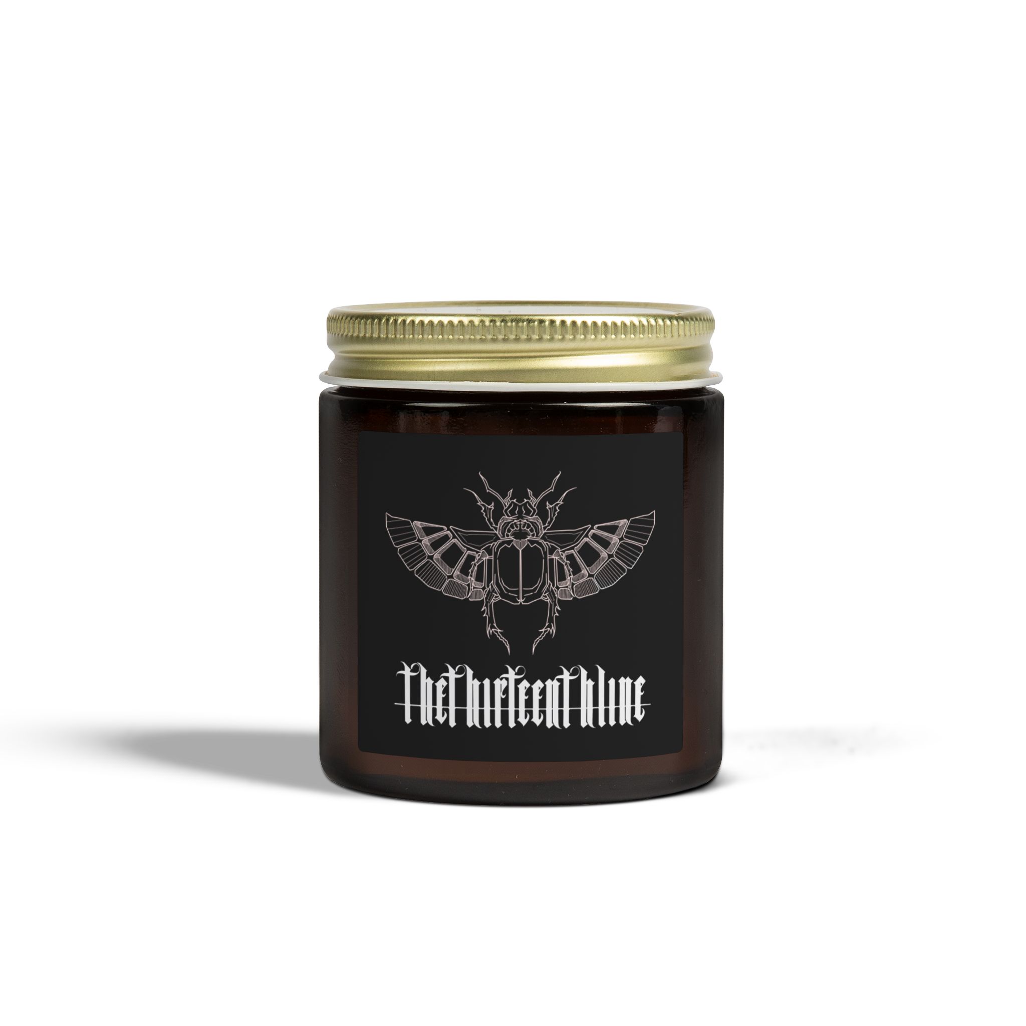 “SCARAB” Coconut Apricot Scented Candle — Moth Logo Soy Jar (4oz & 9oz) - Image 18