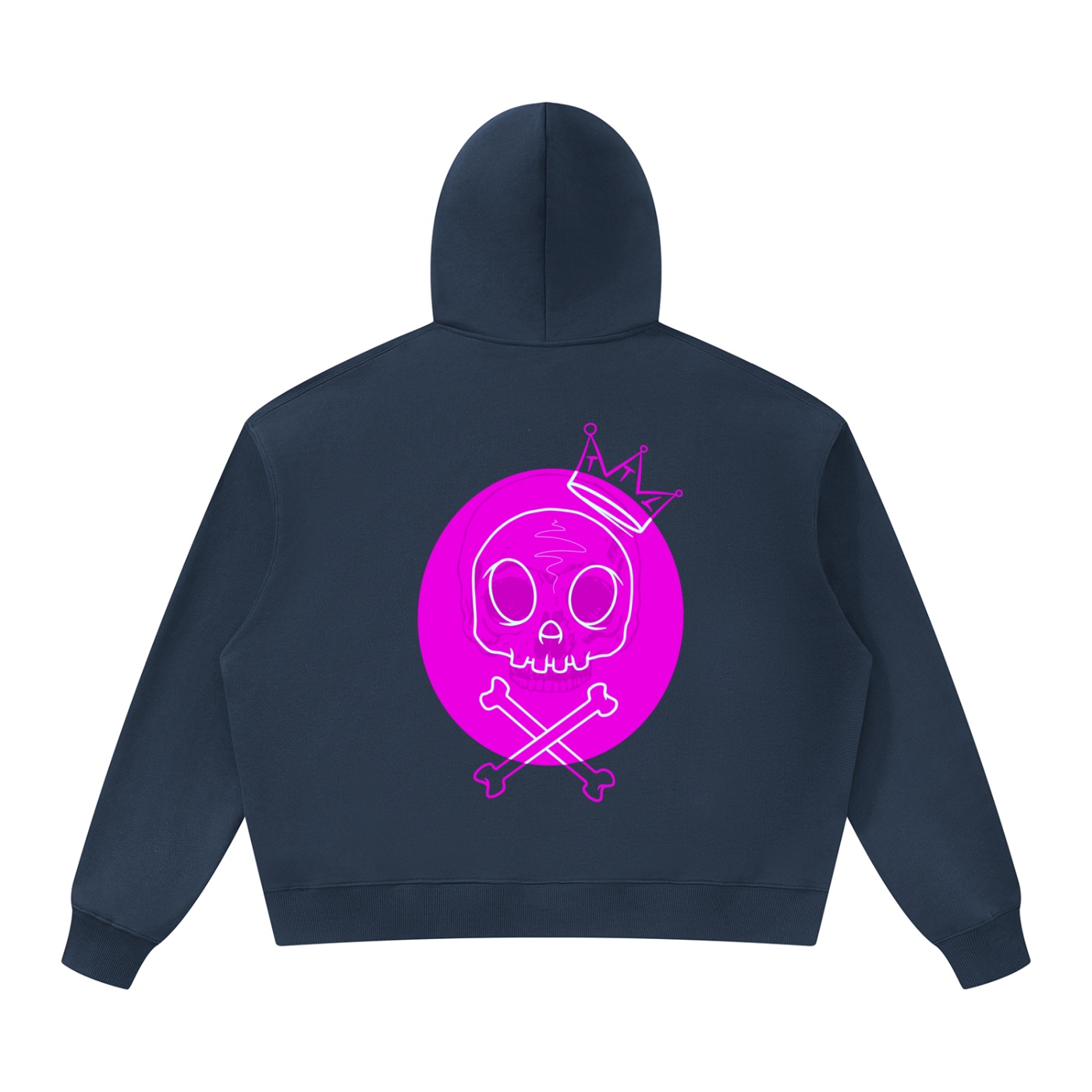 “PINK BLOCK” Unisex Oversized Heavyweight Hoodie - Image 6
