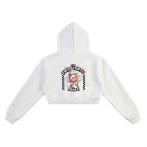 ” BOTTLE BRAIN” Essential Cropped Hoodie