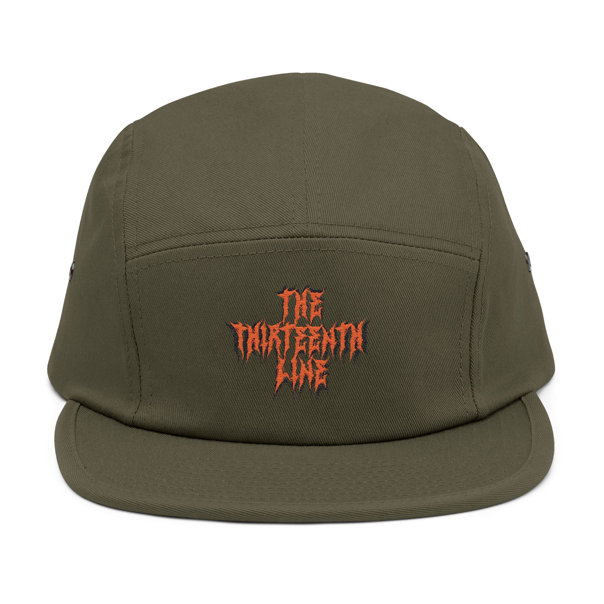 “13” Embroidered 'The Harbinger' 5-Panel Cap — Khaki Streetwear Hat - Image 8