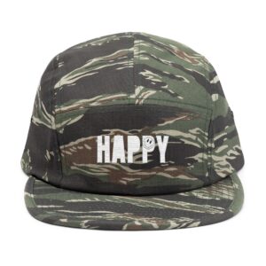 “13” Embroidered 'The Harbinger' 5-Panel Cap — Khaki Streetwear Hat