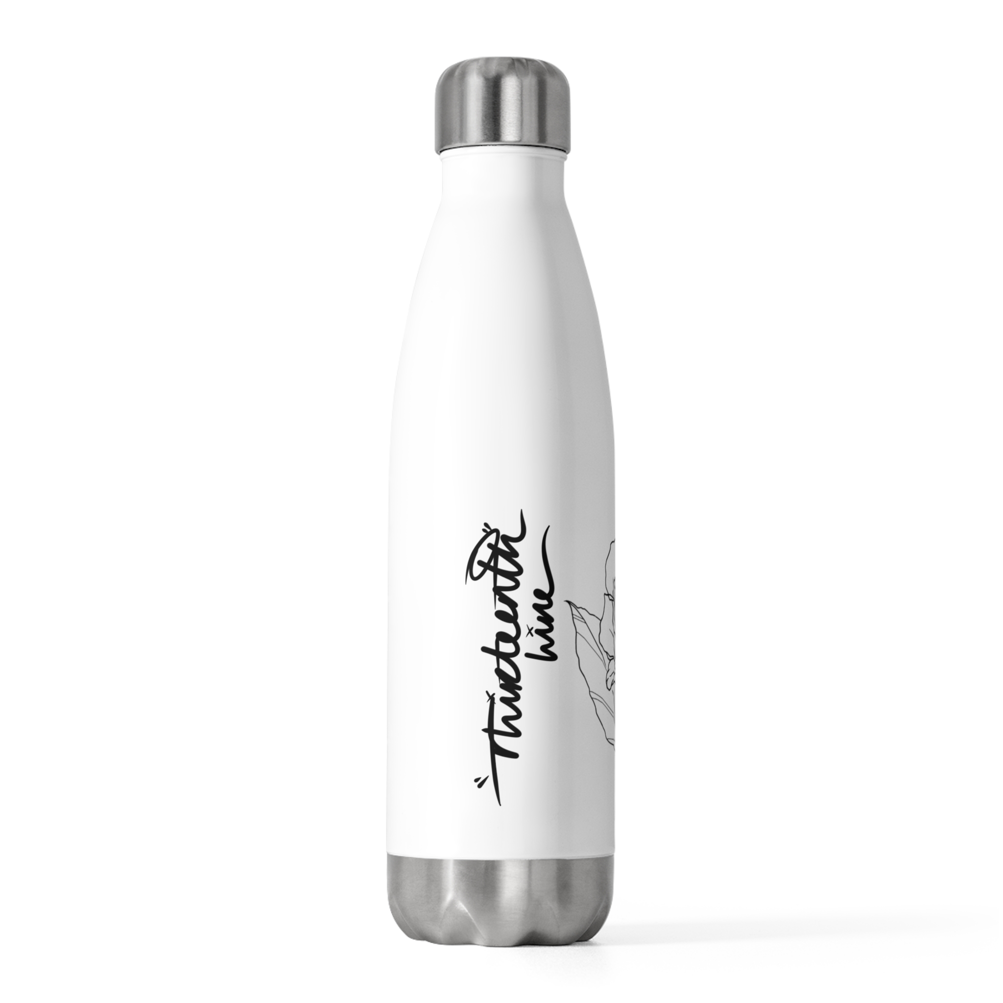 “BLOOM” Insulated Bottle – Red Demon Skull "The Thirteenth Line" Stainless 20oz - Image 2