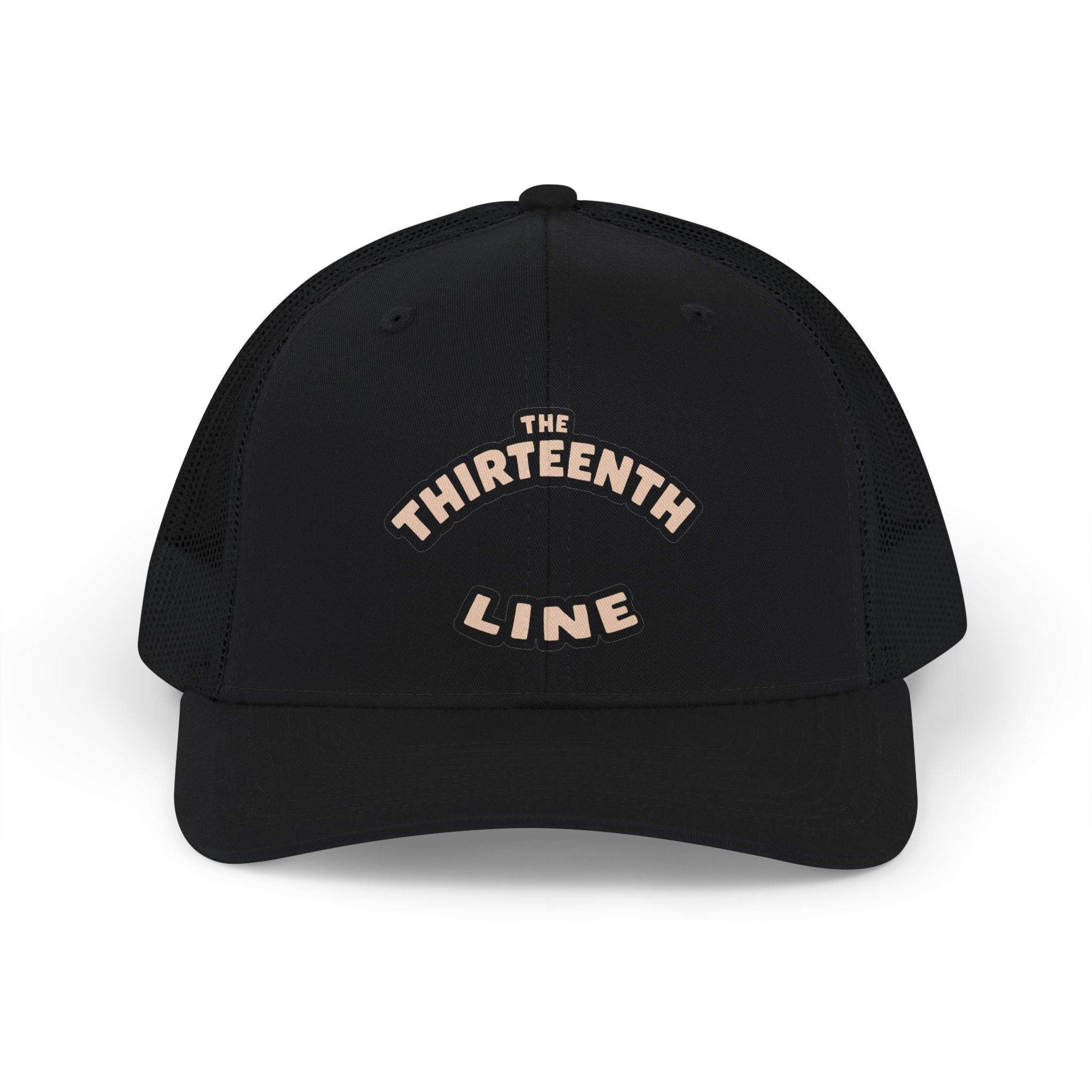 “13” Trucker Cap — 'The Unforgiven One' Red Gothic Logo - Image 7