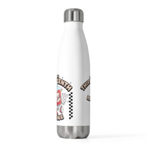 “BOTTLE BRAIN” 20oz Insulated Bottle — 'The Thirteenth Line' Retro Skate Water Bottle