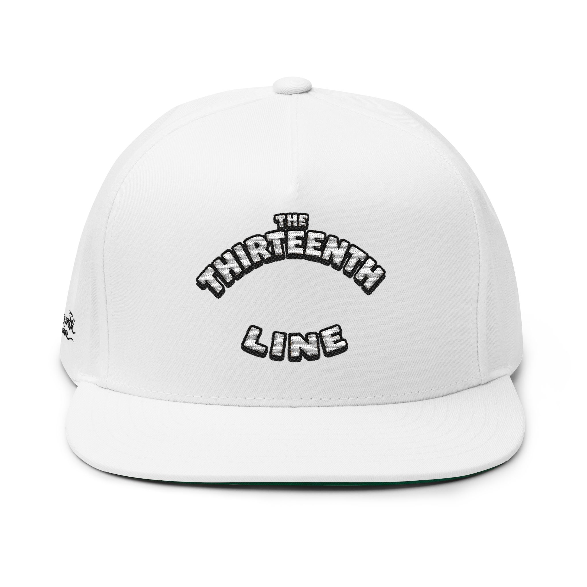 “HAPPY BRAIN” The Thirteenth Line Embroidered Flat Bill Cap - Image 5