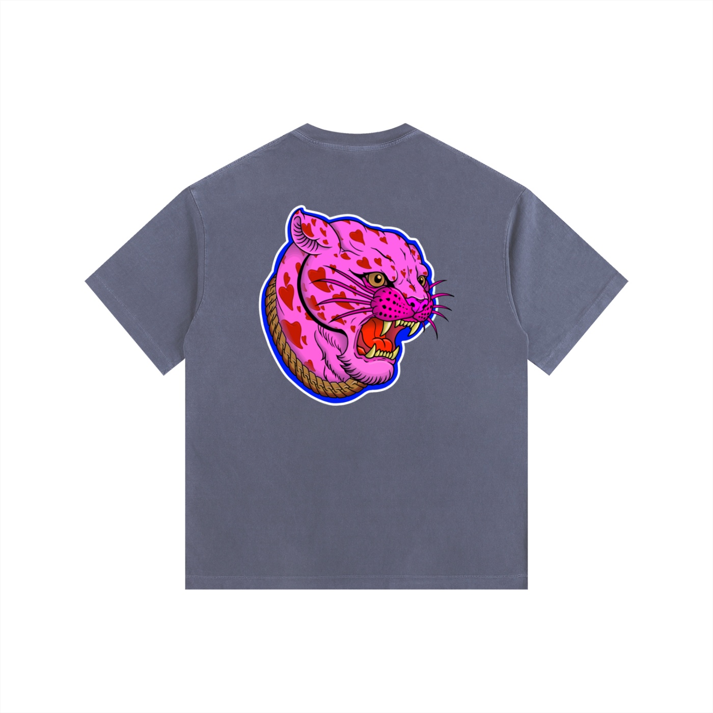 ”PINK PANTHER” Vintage Washed Oversized Cotton T-Shirt - Image 20