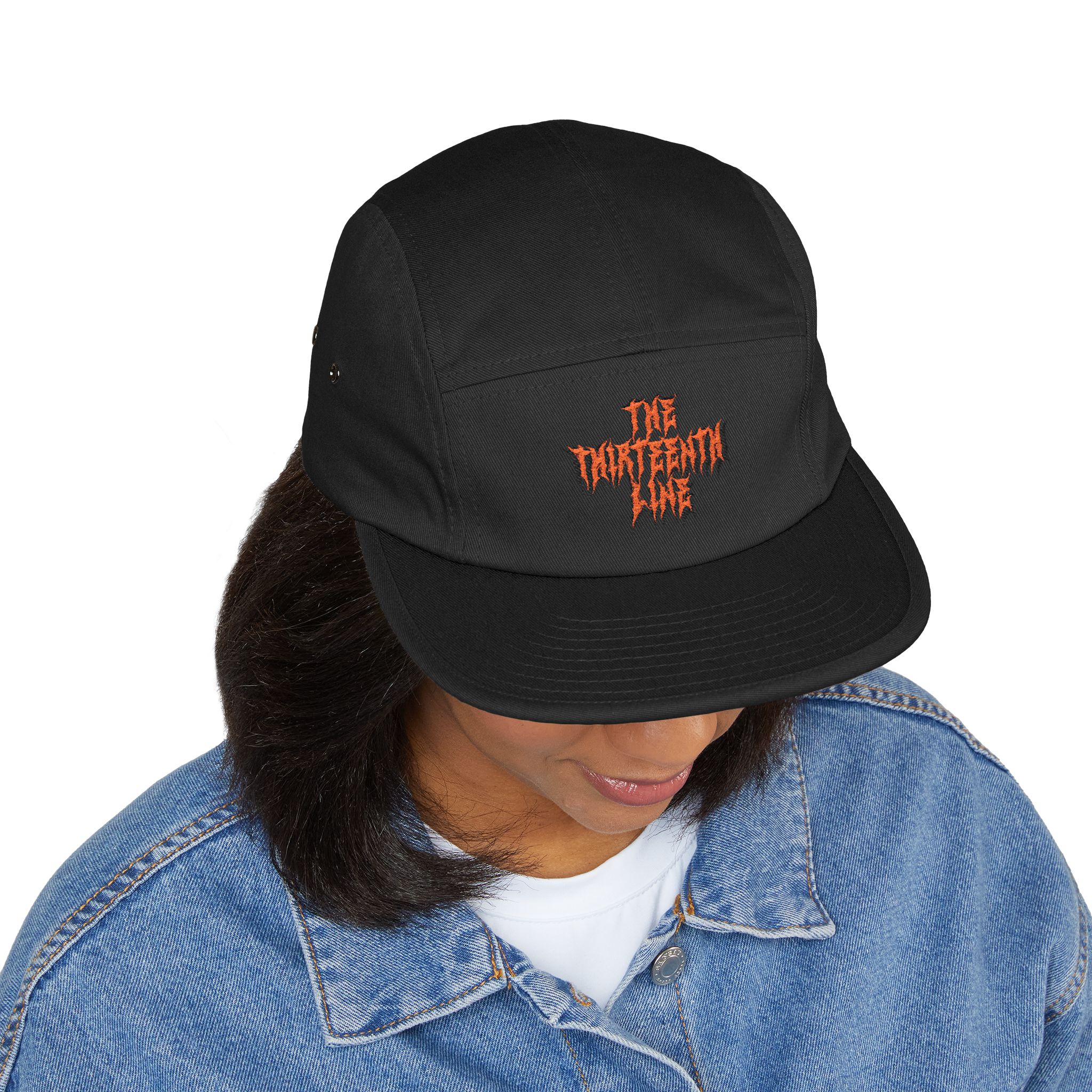 “13” Embroidered 'The Harbinger' 5-Panel Cap — Khaki Streetwear Hat - Image 15
