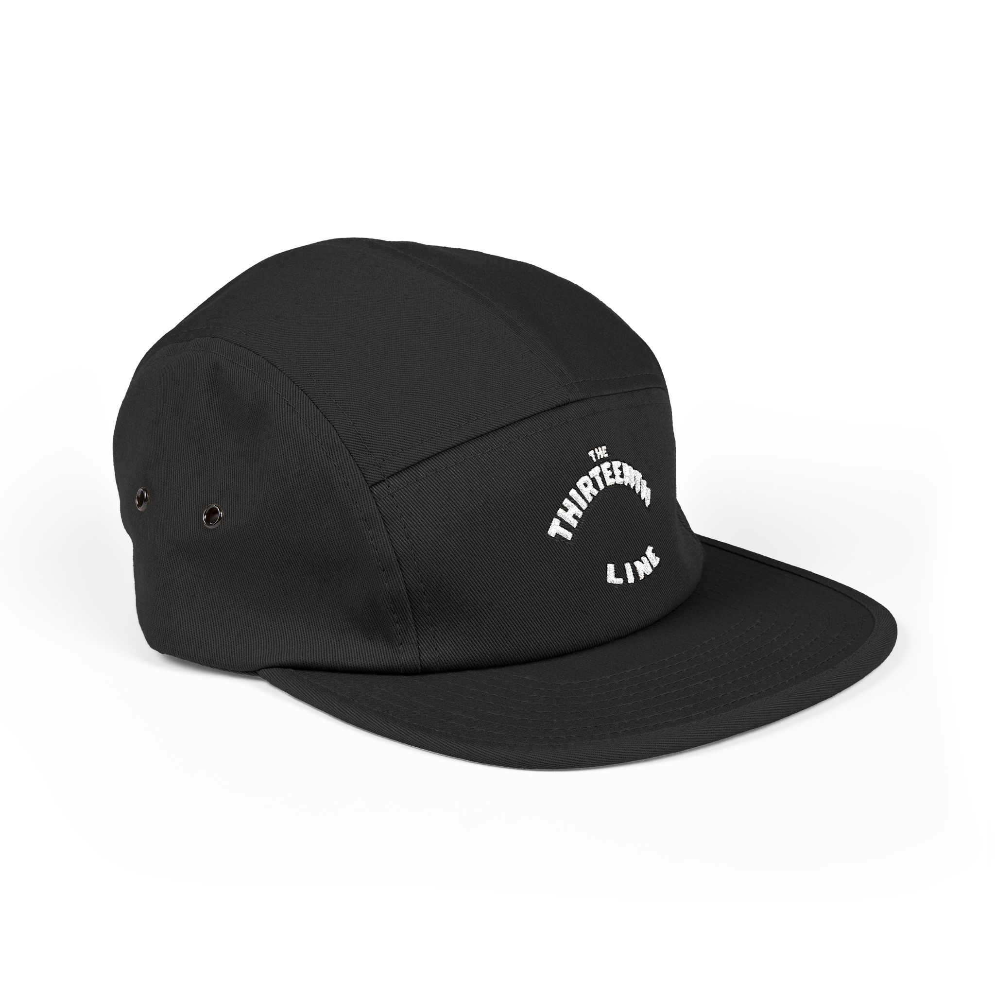 The Thirteenth Line embroidered 5 Panel Cap | khaki cotton hat - Image 23