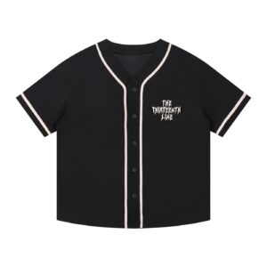 ”13” Contrast Piped Button-Up Jersey
