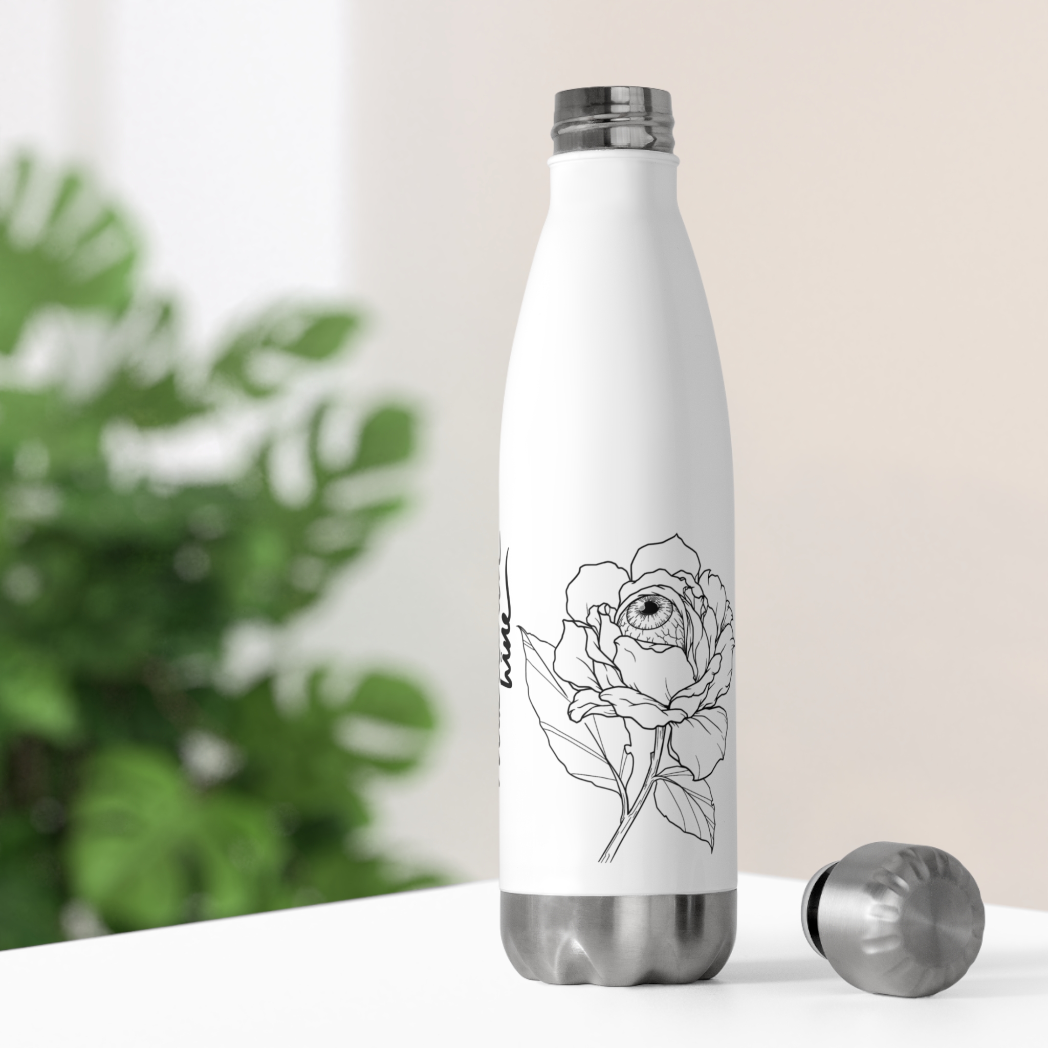 “BLOOM” Insulated Bottle – Red Demon Skull "The Thirteenth Line" Stainless 20oz - Image 3
