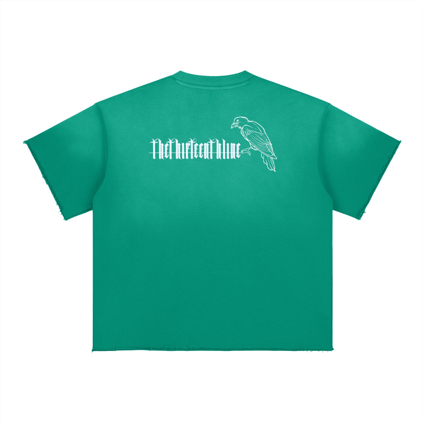 ”THE CROW” Sun Fade Raw Edge T-Shirt - Image 4
