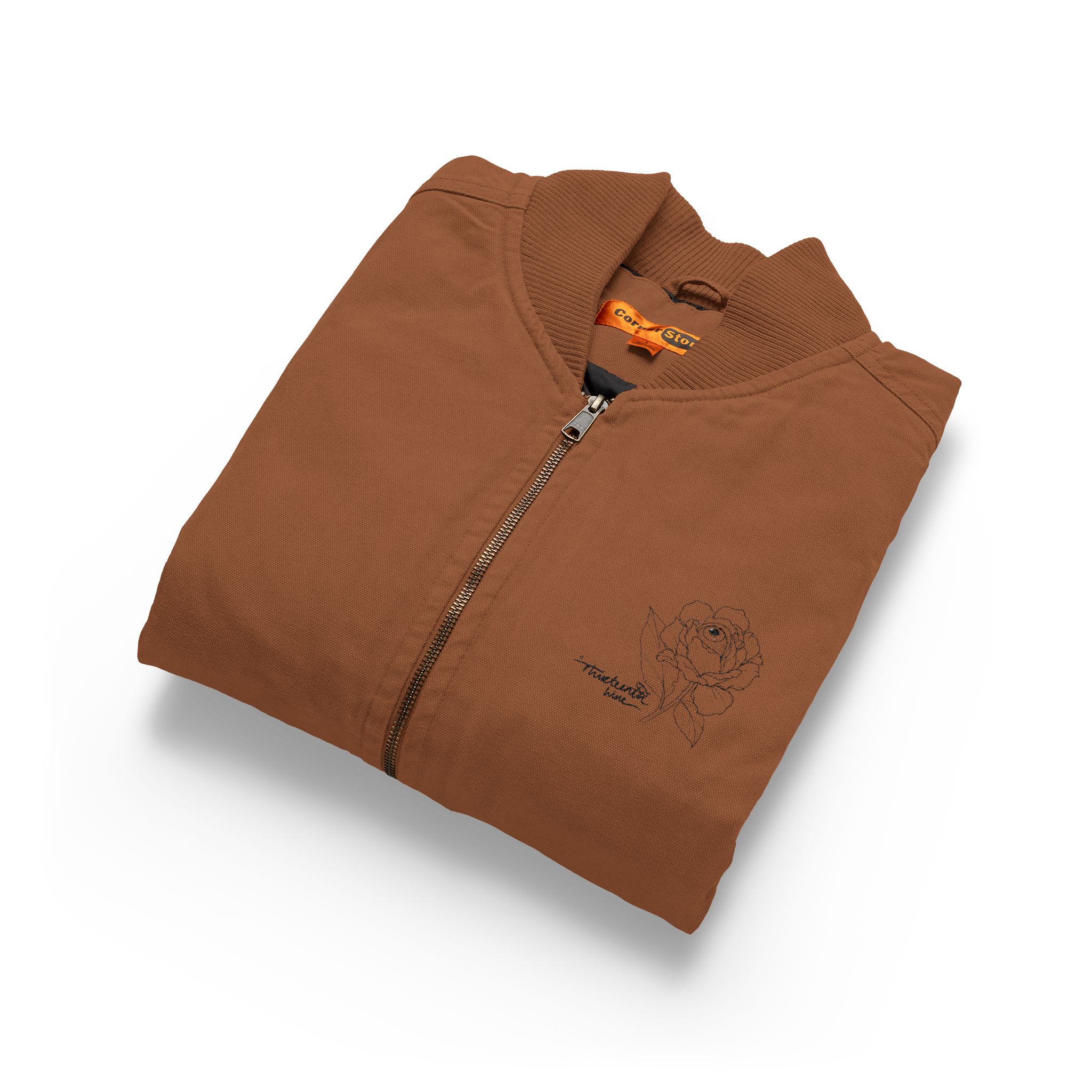 “Bloom” Embroidered Washed Duck Cloth Work Vest — Rugged Outdoor Utility Vest - Image 3