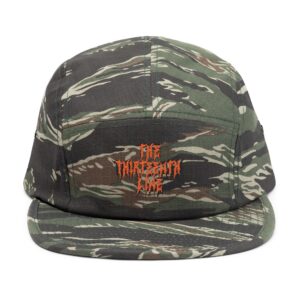 “13” Embroidered 'The Harbinger' 5-Panel Cap — Khaki Streetwear Hat