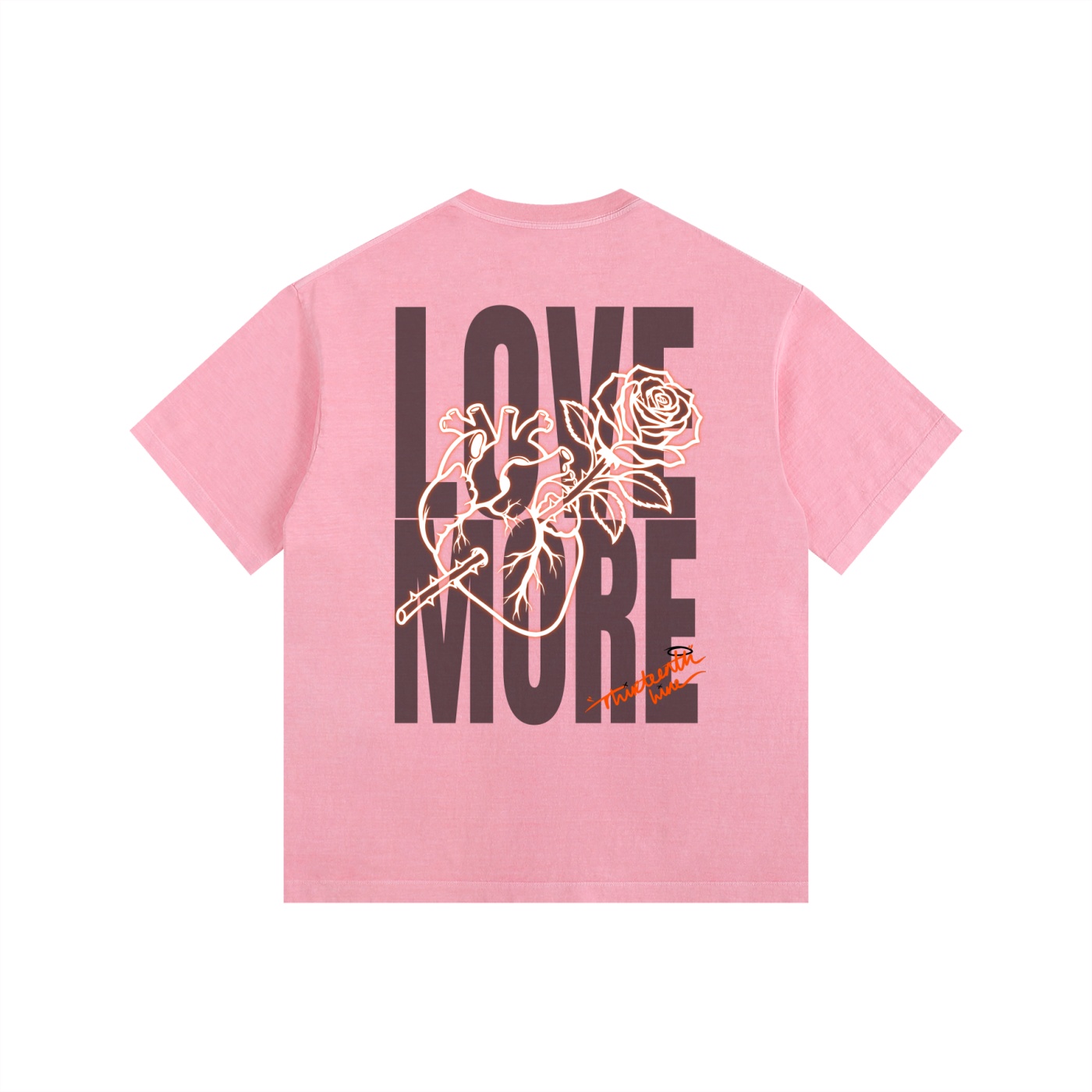 “LOVE MORE” Vintage Washed Oversized Cotton T-Shirt - Image 10