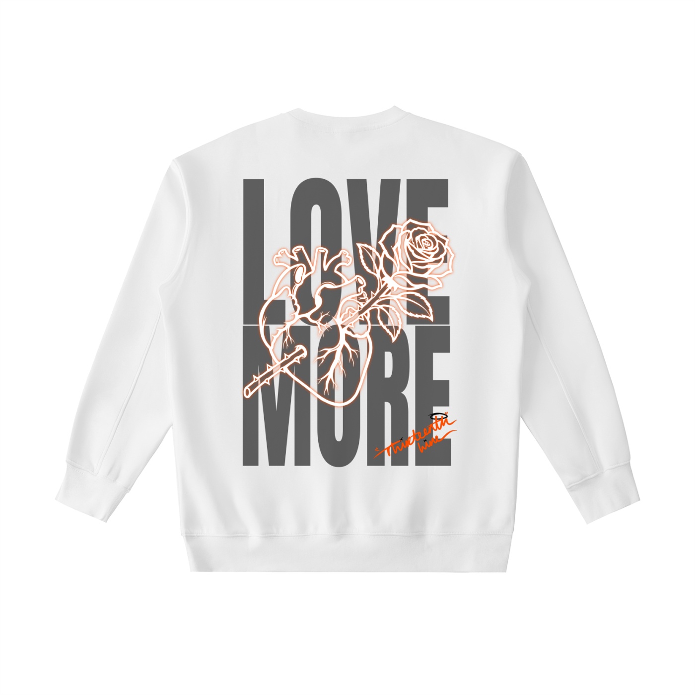 “LOVE MORE” Essential Heavyweight Crewneck Sweatshirt - Image 4