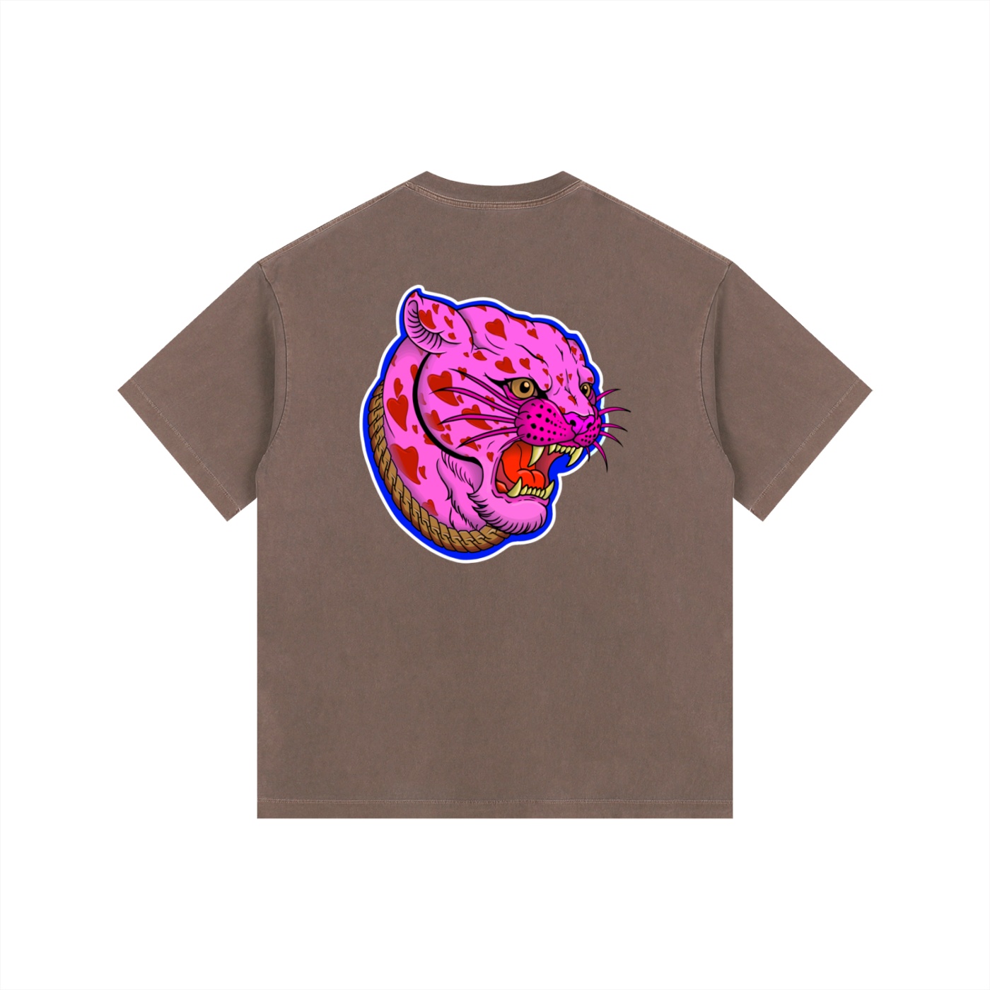 ”PINK PANTHER” Vintage Washed Oversized Cotton T-Shirt - Image 22