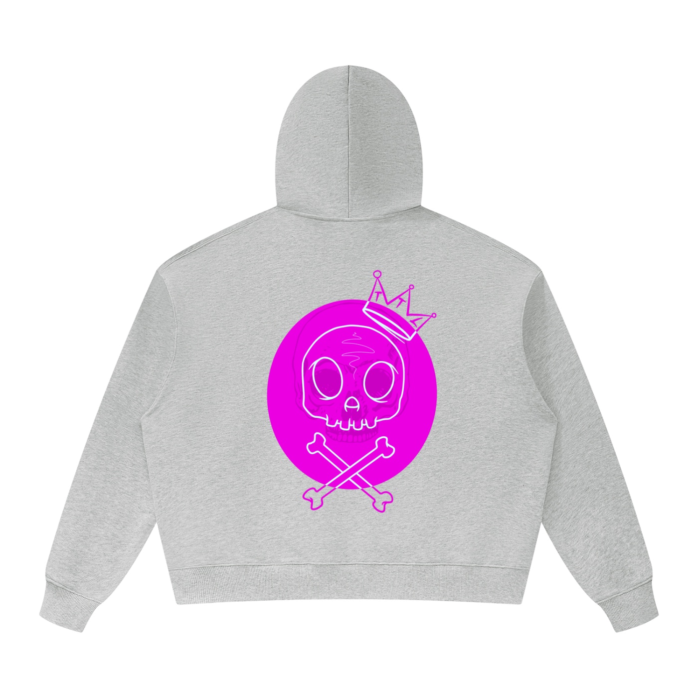 “PINK BLOCK” Unisex Oversized Heavyweight Hoodie - Image 2