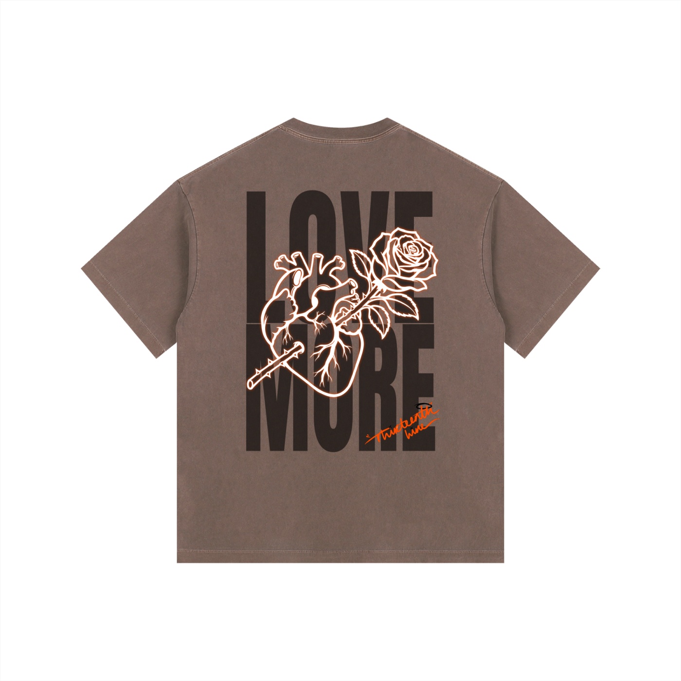 “LOVE MORE” Vintage Washed Oversized Cotton T-Shirt - Image 20