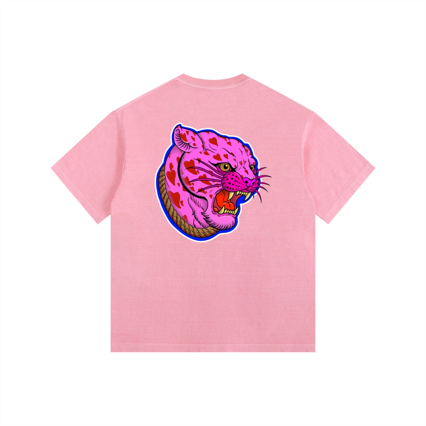 ”PINK PANTHER” Vintage Washed Oversized Cotton T-Shirt - Image 12