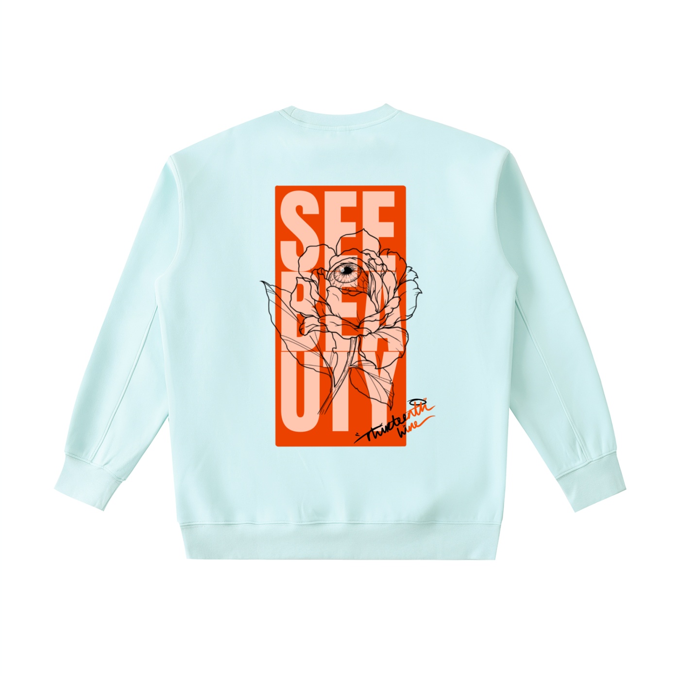 ”SEE BEAUTY” Essential Heavyweight Crewneck Sweatshirt - Image 6