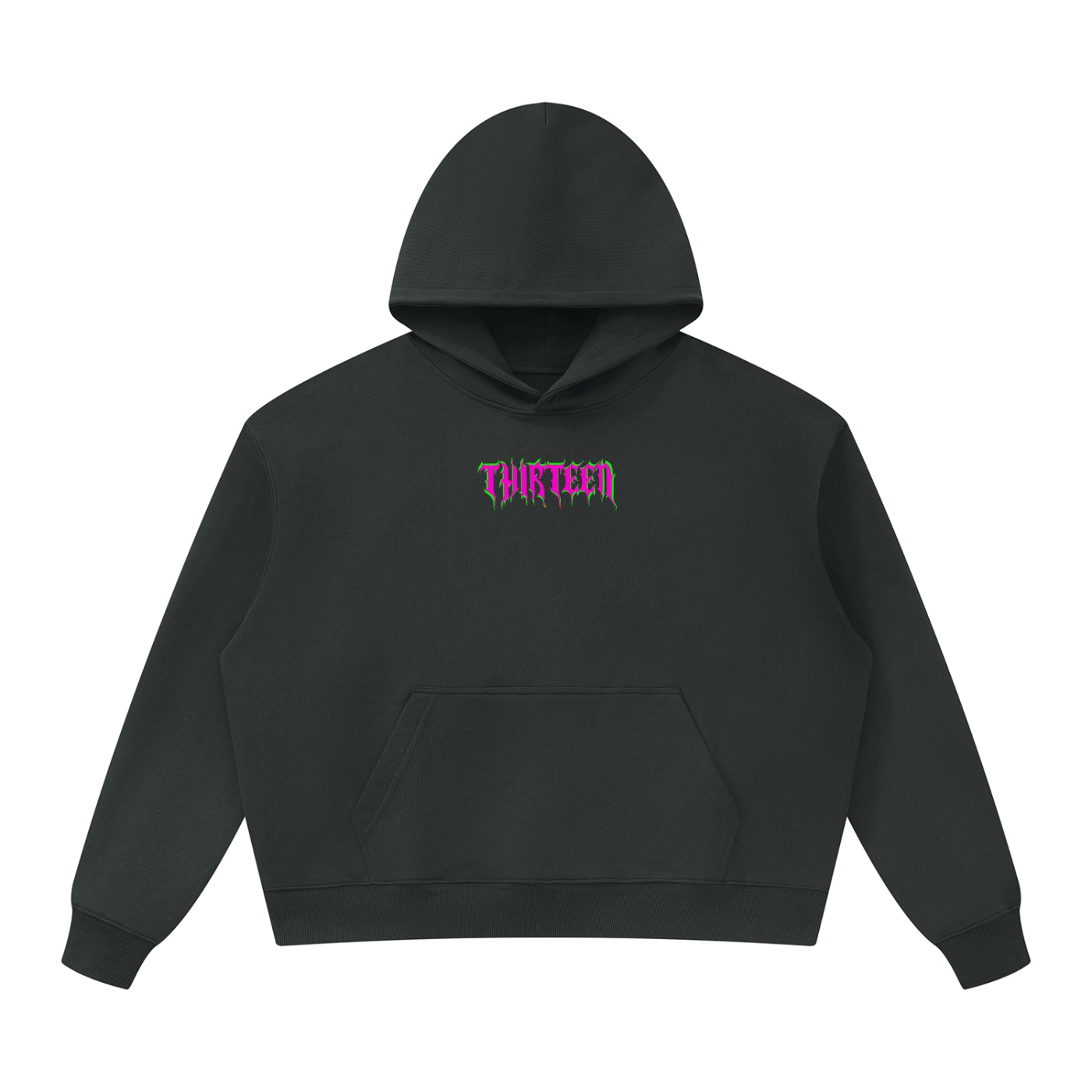 “PINK BLOCK” Unisex Oversized Heavyweight Hoodie - Image 7