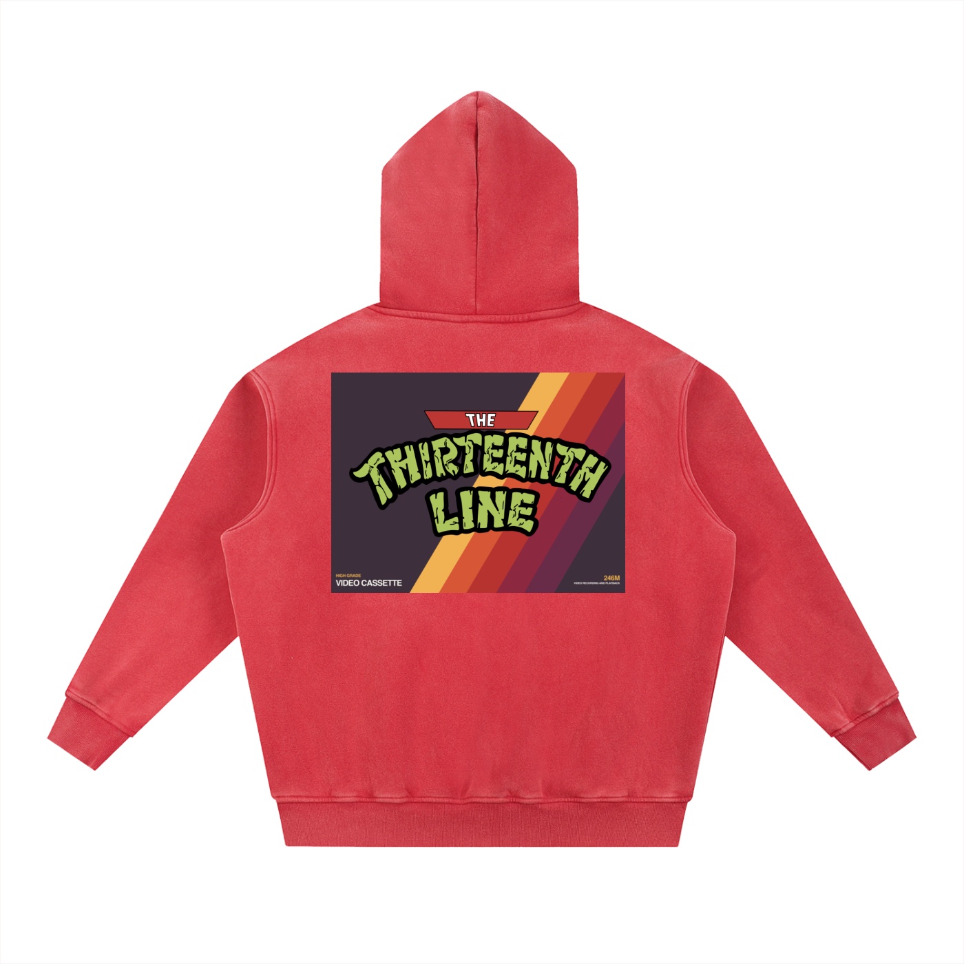 ”TURTLE TIME” Snow Wash Fleece Oversize Hoodie - Image 12