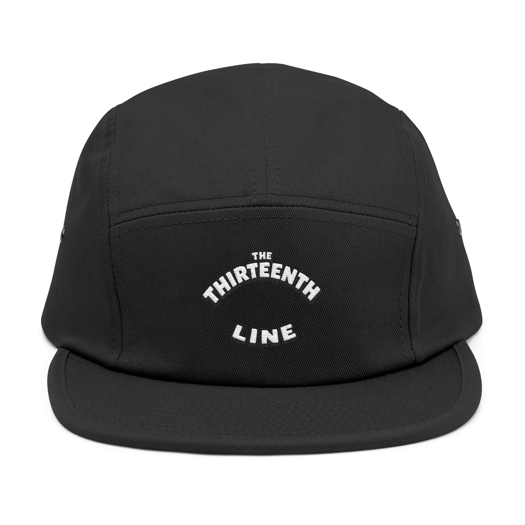 The Thirteenth Line embroidered 5 Panel Cap | khaki cotton hat - Image 21