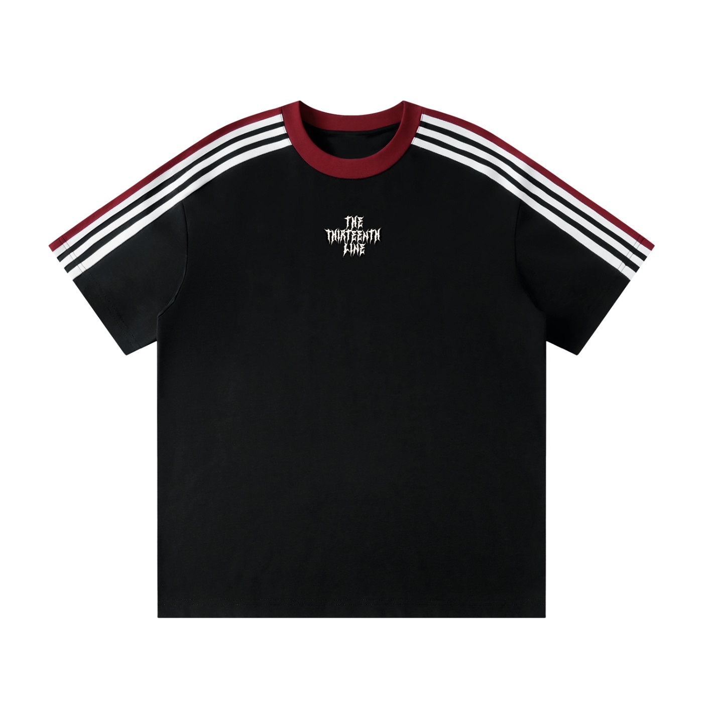 ”90s 13” Unisex Colorblock Striped T-Shirt