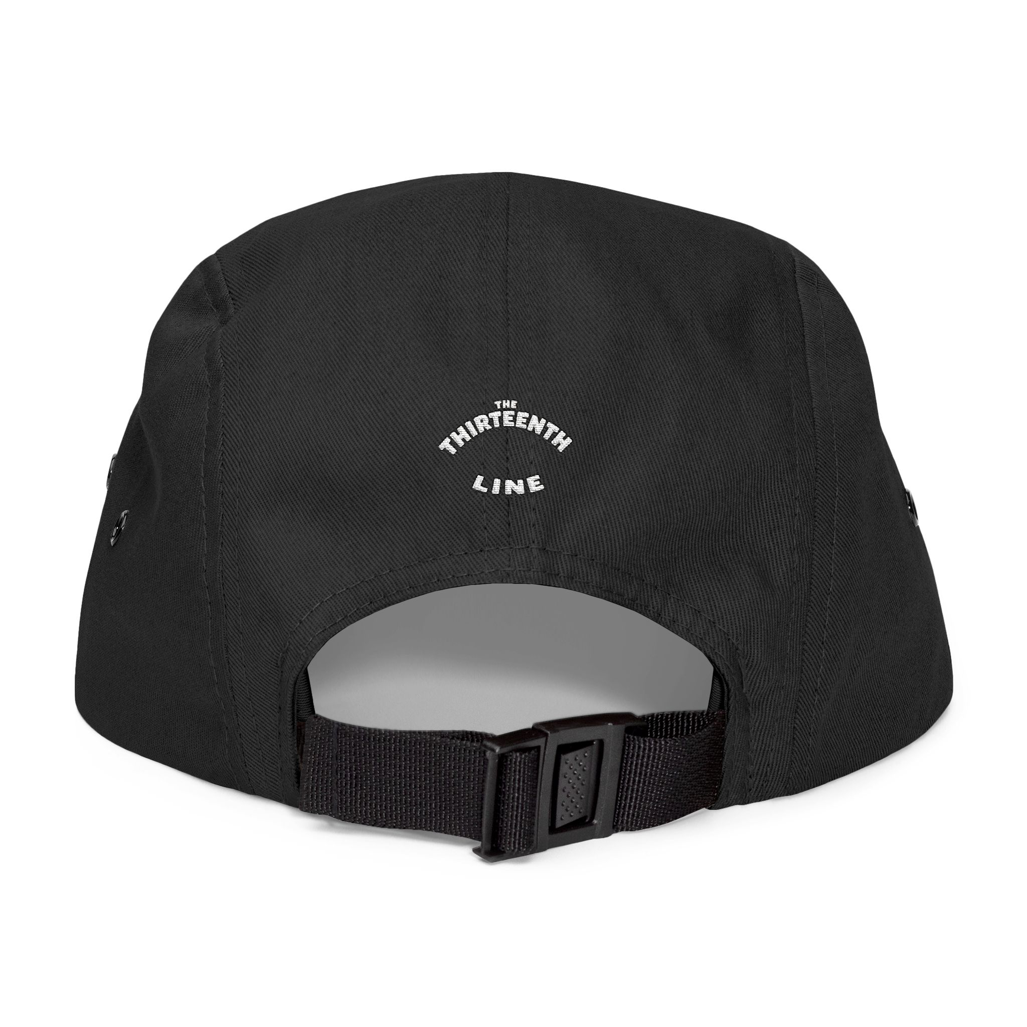 The Thirteenth Line embroidered 5 Panel Cap | khaki cotton hat - Image 22