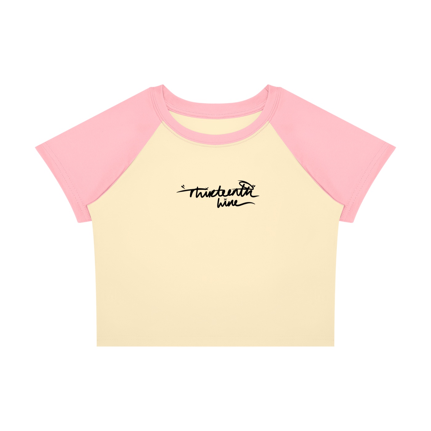 “HAND WRITTEN” Women’s Raglan Color Block Baby T-Shirt - Image 9