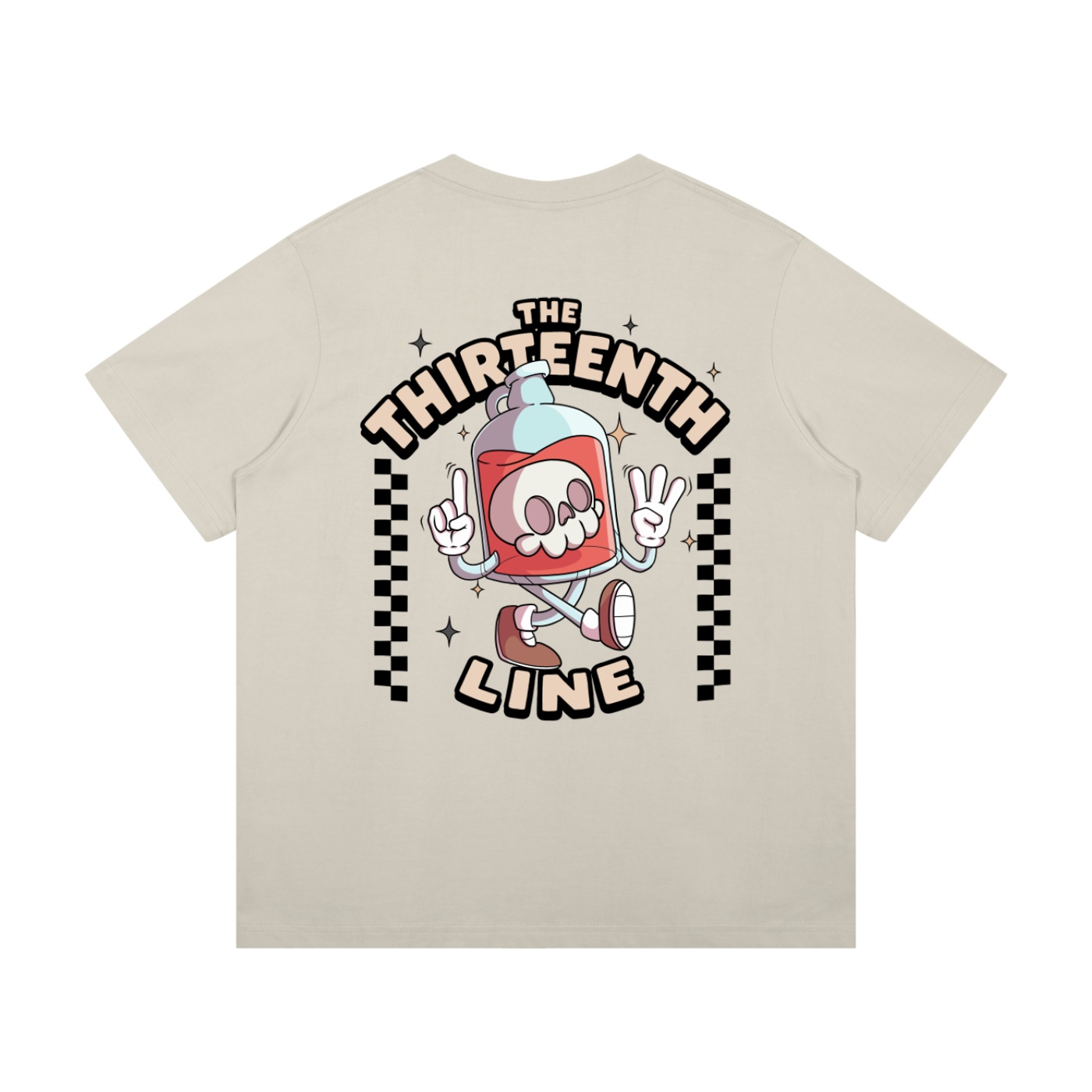 “BOTTLE BRAIN” Unisex Mid-Weight Cotton T-Shirt - Image 4