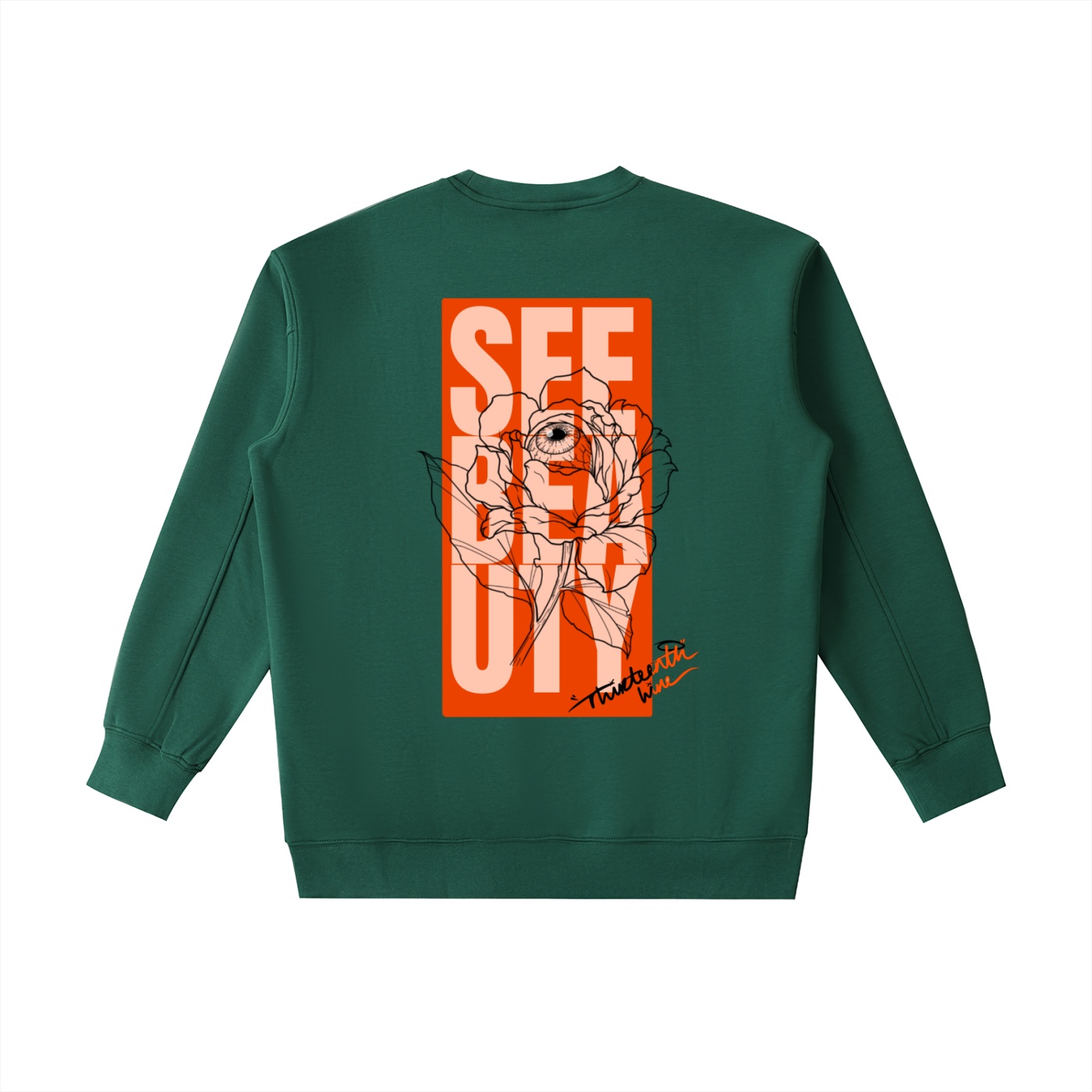 ”SEE BEAUTY” Essential Heavyweight Crewneck Sweatshirt - Image 14