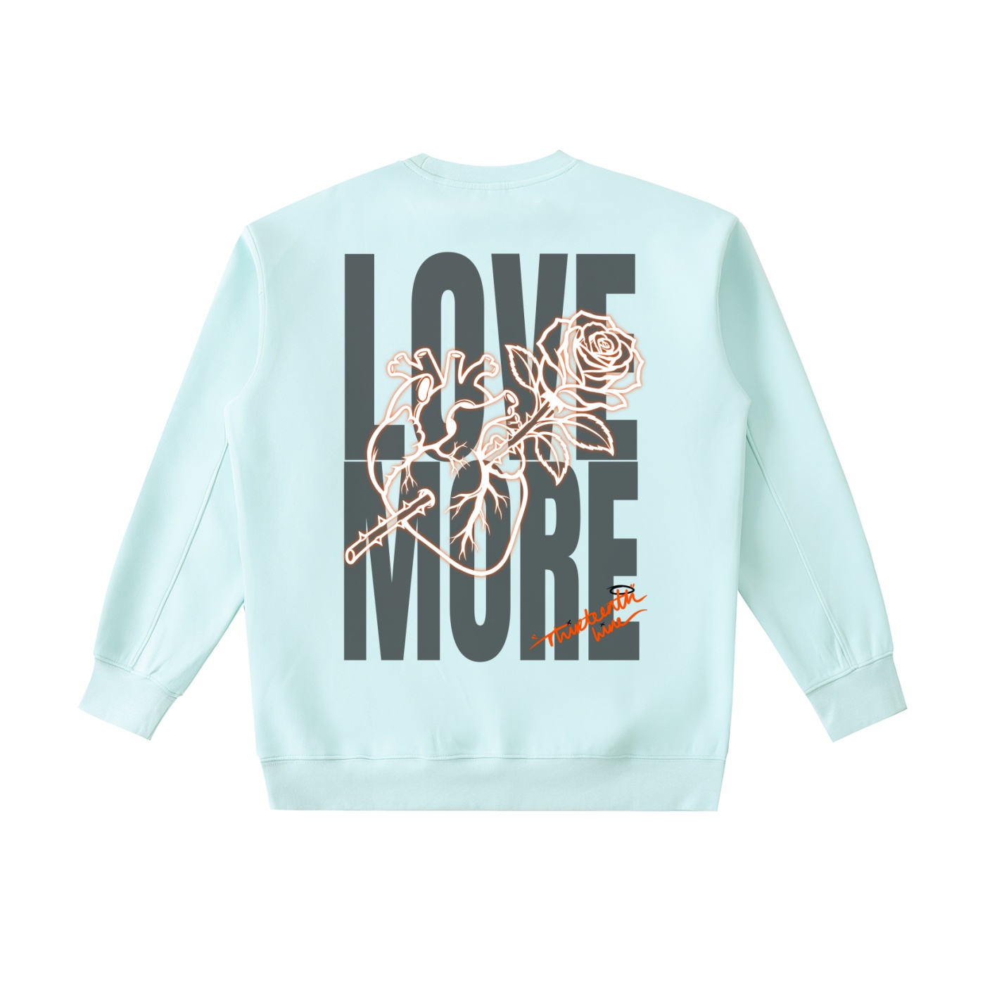 ”LOVE MORE” Essential Heavyweight Crewneck Sweatshirt - Image 2