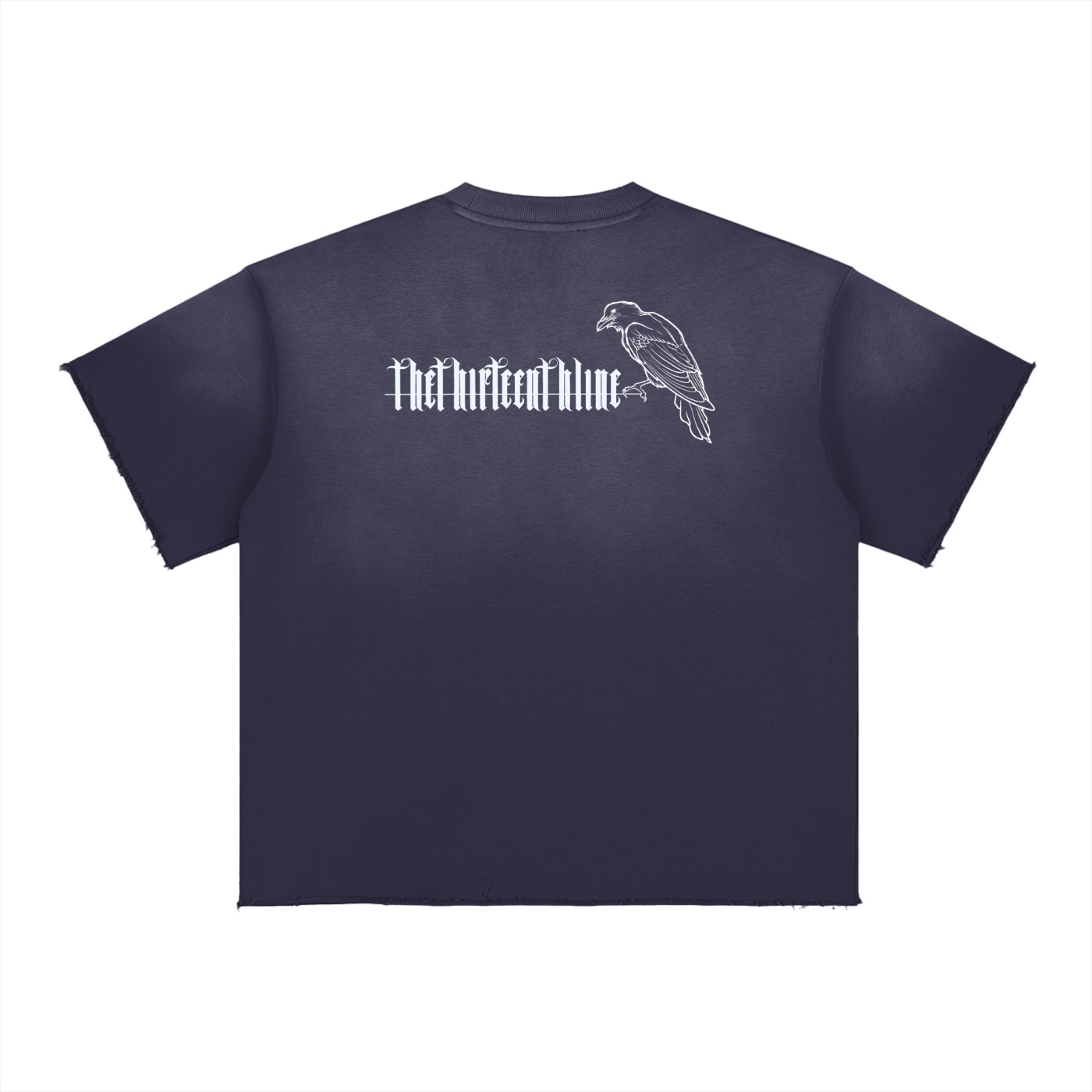 ”THE CROW” Sun Fade Raw Edge T-Shirt - Image 8