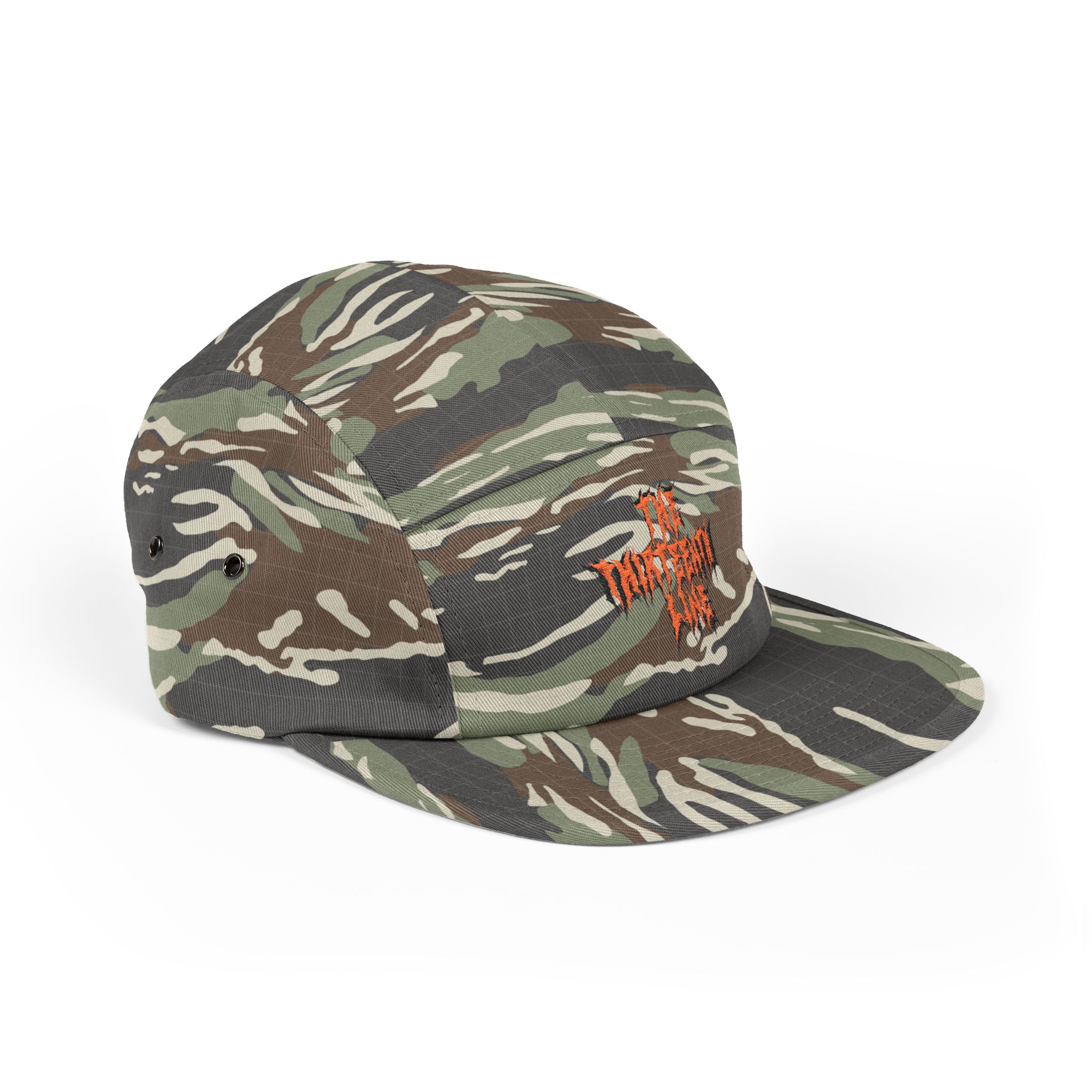 “13” Embroidered 'The Harbinger' 5-Panel Cap — Khaki Streetwear Hat - Image 4