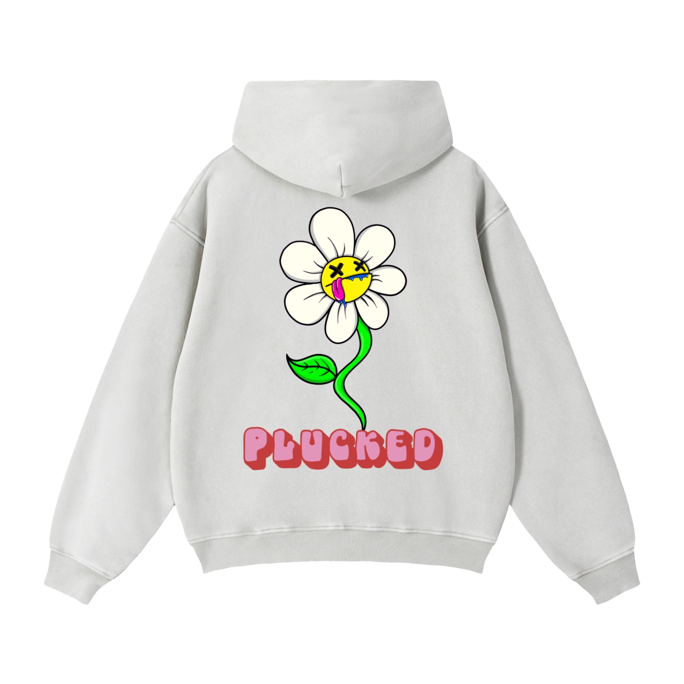 “PLUCKED” Zip-Through Boxy Fleece Hoodie - Image 6