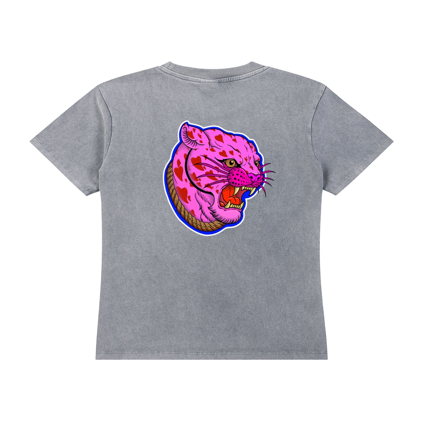 ”PINK PANTHER” Vintage Wash Drop Shoulder T-shirt - Image 6
