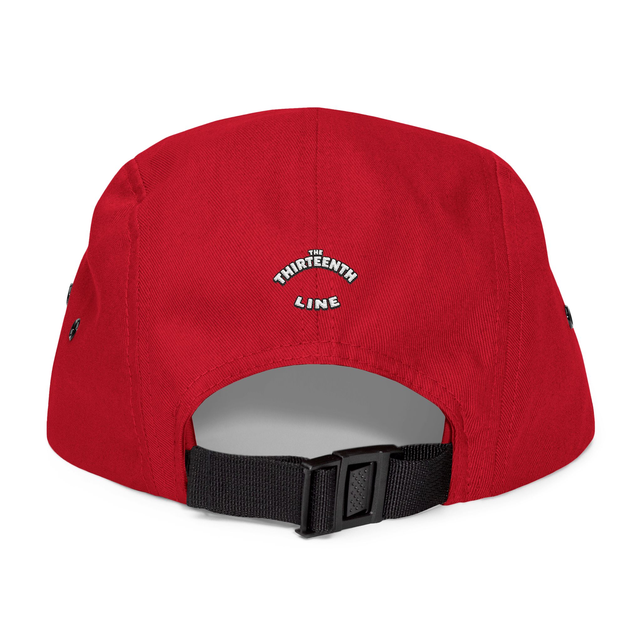 The Thirteenth Line embroidered 5 Panel Cap | khaki cotton hat - Image 26