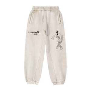 ”TATTOO GHOST” Fleeced Jogger Sweatpants